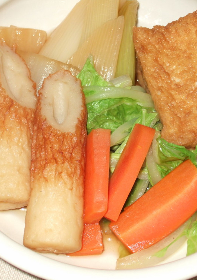 厚揚げ＆ちくわ＆野菜の煮物-レシピのメイン写真