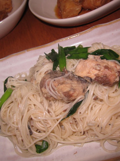 ニラとさばのそうめんちゃんぷる~-レシピのメイン写真