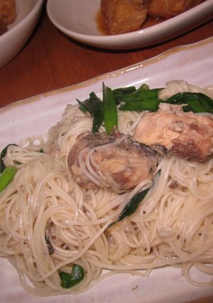 ニラとさばのそうめんちゃんぷる～-レシピのメイン写真