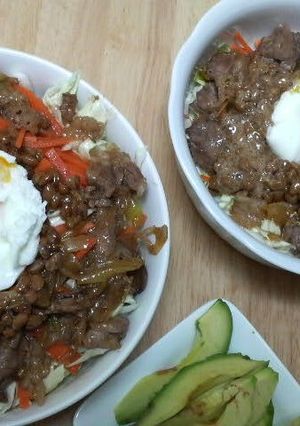 牛肉と納豆の温玉丼-レシピのメイン写真