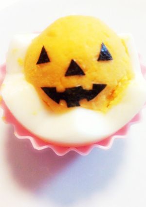 お弁当にハロウィンなゆで卵☆-レシピのメイン写真