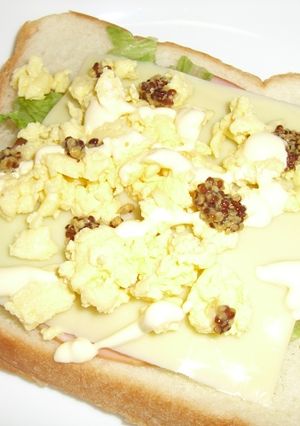 朝食卓まで3分♪　ふわふわ卵サンドイッチ-レシピのメイン写真