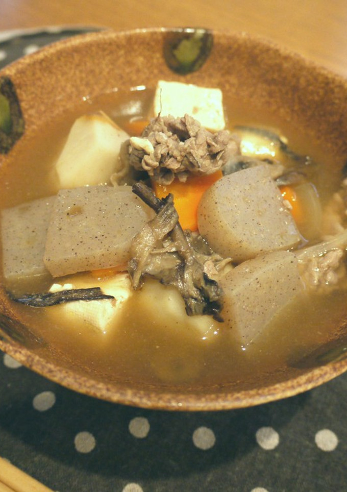 めんつゆで簡単♬山形風芋煮-レシピのメイン写真
