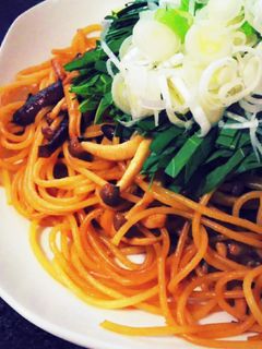 きのこの大葉にんにく醤油バター和風パスタ-レシピのメイン写真