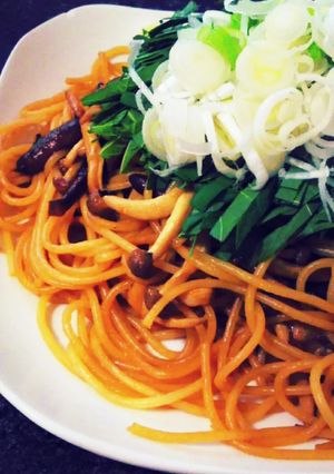 きのこの大葉にんにく醤油バター和風パスタ-レシピのメイン写真