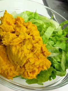 旦那様に大好評♪ガーリックかぼちゃサラダ-レシピのメイン写真