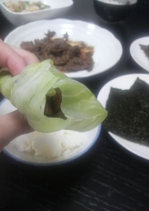 簡単！コストコのプルコギでサンチュ巻き♪-レシピのメイン写真