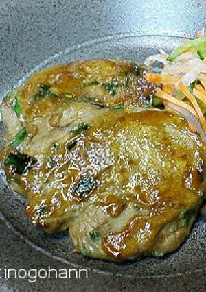 イワシとニラの照り焼きバーグ-レシピのメイン写真