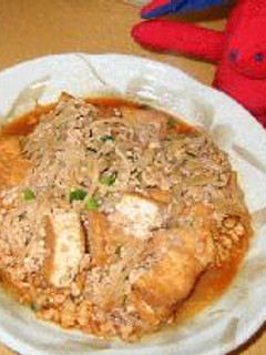 ぴりっ☆と厚揚げもやしそぼろ-レシピのメイン写真