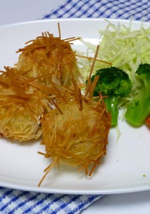 余ったそうめんＤＥトゲトゲコロッケさん♪-レシピのメイン写真