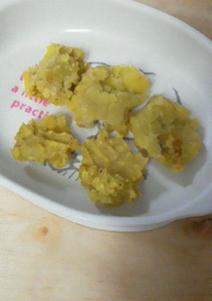 離乳食:後期〜簡単さつまいもバナナおやき-レシピのメイン写真