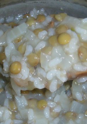 ヘルシーな和風レンズ豆リゾット（おかゆ）-レシピのメイン写真