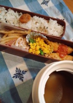 ☆塾前の子どもごはん2・鮭フライ弁当☆-レシピのメイン写真