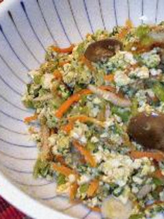 大根の葉で炒り豆腐-レシピのメイン写真