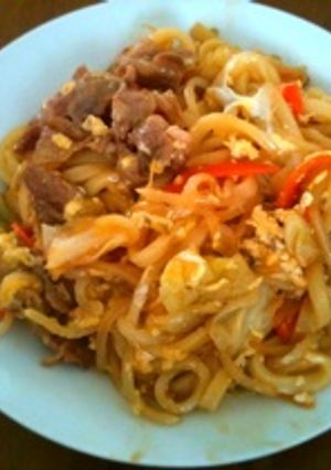 一人暮らしすきうどん(수키 우동)-レシピのメイン写真
