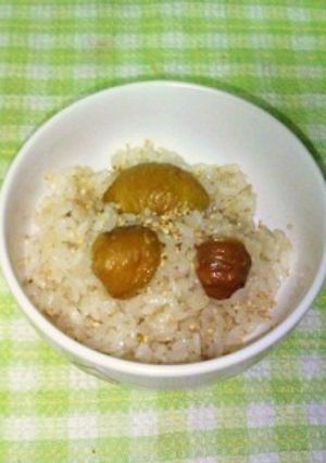 ゴマで香ばし栗ご飯♪-レシピのメイン写真
