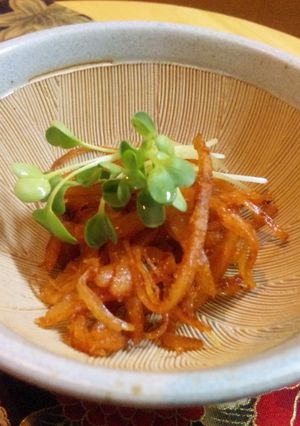 簡単de保存OK！ピリ辛さきいか-レシピのメイン写真