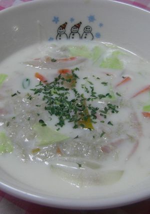 野菜たっぷり☆ほっこり生姜ミルクスープ-レシピのメイン写真