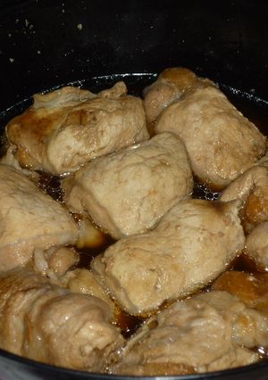 簡単!!時短!豚巻きお麩でﾍﾙｼｰ角煮☆-レシピのメイン写真