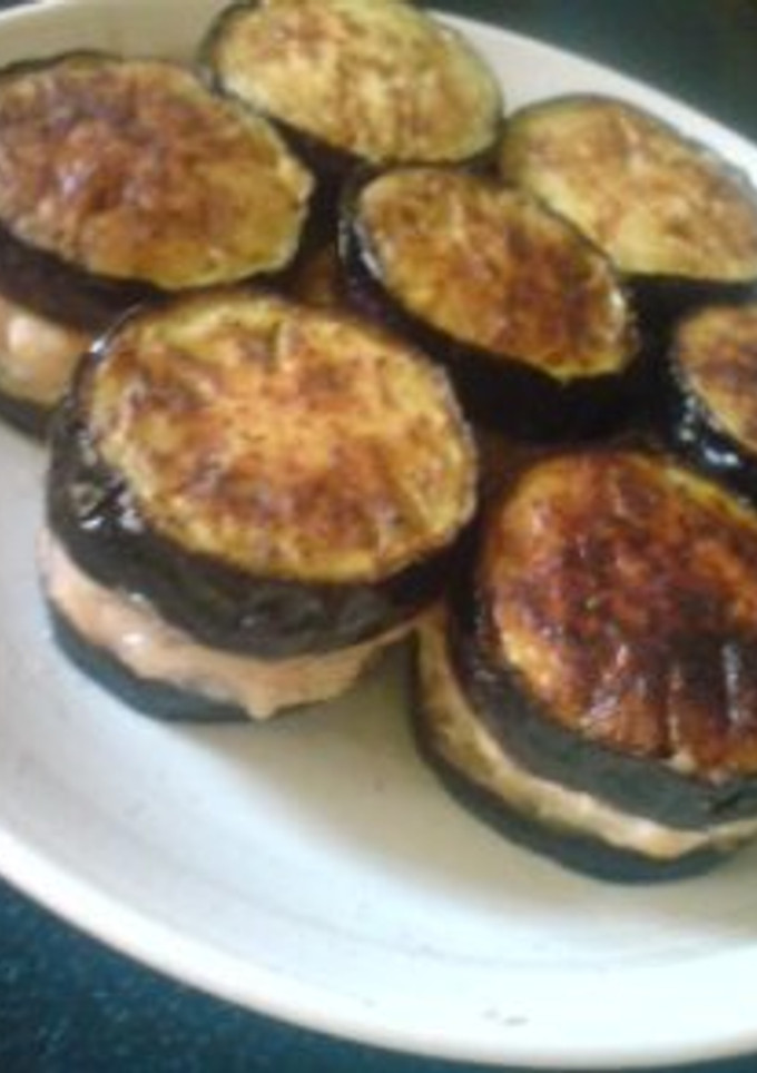 生つくねのなすのはさみ焼き-レシピのメイン写真