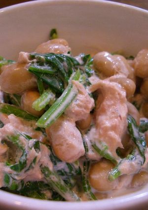 ほうれん草と大豆のサラダ-レシピのメイン写真