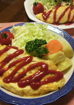ヘルシーいかそぼろオムレツ-レシピのメイン写真