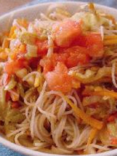 トマトと野菜の炒めビーフン-レシピのメイン写真