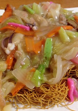 野菜たっぷり！長崎皿うどん-レシピのメイン写真