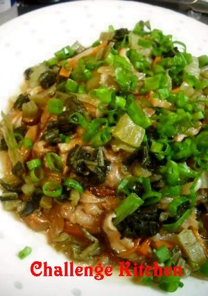 豚と広島菜の紹興酒蒸し☆-レシピのメイン写真
