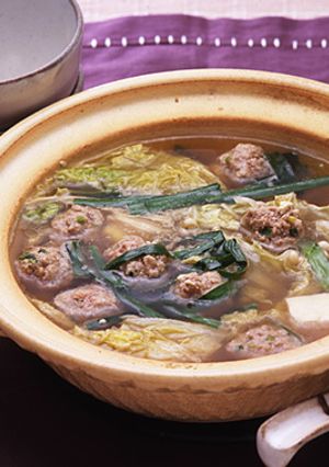ひき肉だんご鍋-レシピのメイン写真