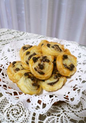冷凍パイシートで!!一口チョコチップパイ-レシピのメイン写真