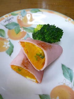 お弁当に✿かぼちゃチーズのハム焼き-レシピのメイン写真