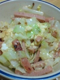 スパムとキャベツで簡単野菜炒め♪-レシピのメイン写真
