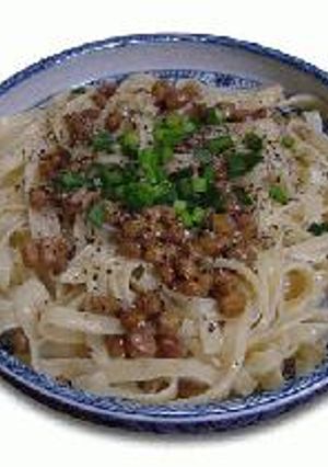納豆カルボナーラ-レシピのメイン写真