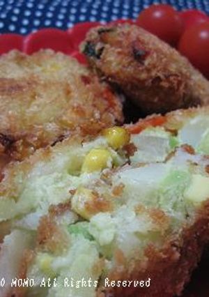 ポテトサラダの残りでアボカドコロッケ★-レシピのメイン写真