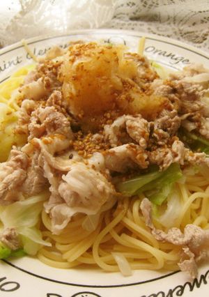 お家にあるもので☆豚おろし冷静パスタ-レシピのメイン写真