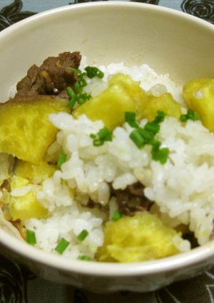 ✿さつまいもと牛しぐれのご飯✿-レシピのメイン写真