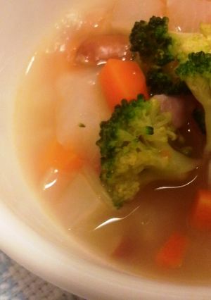 野菜たっぷり!!ひよこ豆のコンソメスープ-レシピのメイン写真
