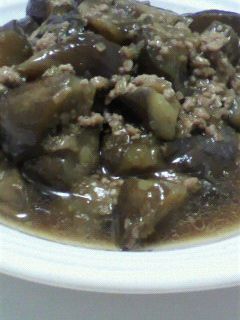 簡単!豚ひき肉とナスの炒め物-レシピのメイン写真