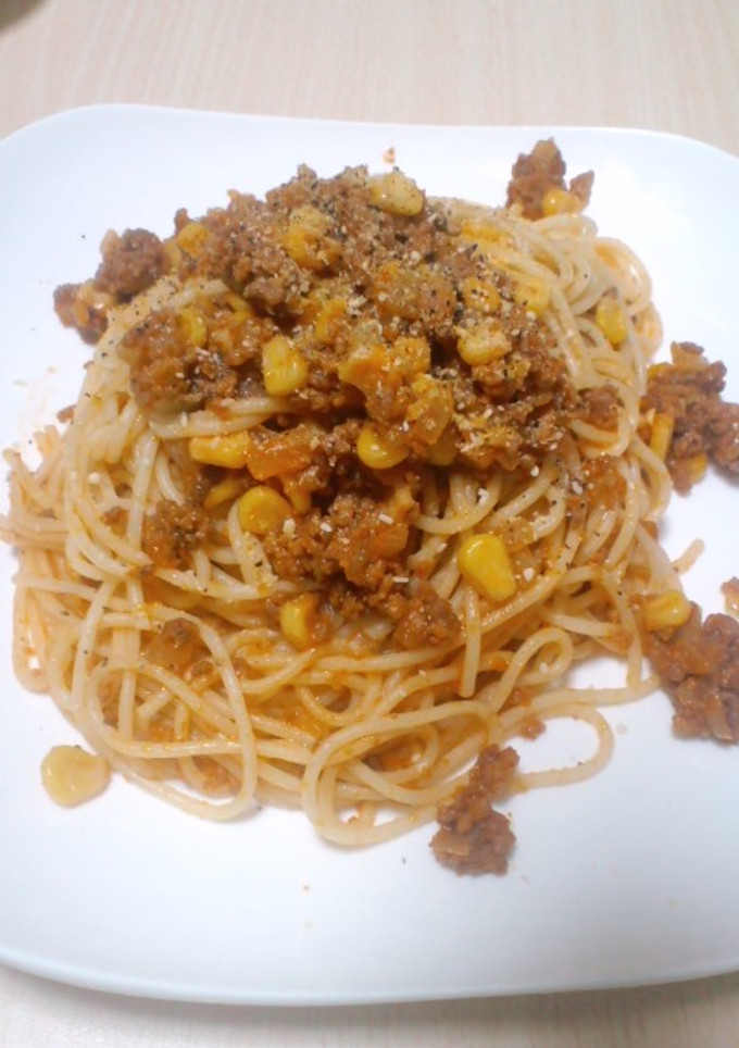 トマト不要!!簡単☆ミートソースパスタ-レシピのメイン写真