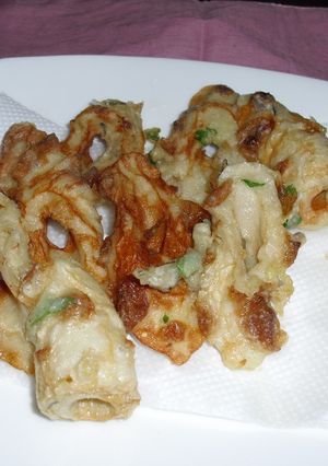 焼きちくわの天ぷら、みょうがシソ風味-レシピのメイン写真
