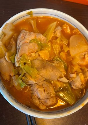 鶏もも肉とキャベツ大根のトマ味噌煮込み-レシピのメイン写真