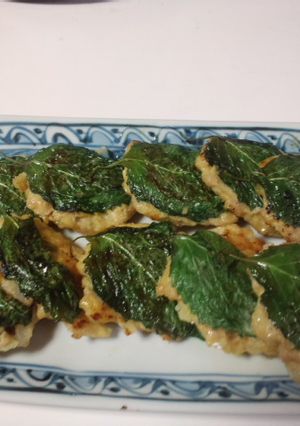 鶏挽き肉＊落ち葉焼き-レシピのメイン写真