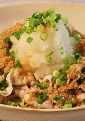 豆もやしとネギの、おろし冷しゃぶ-レシピのメイン写真