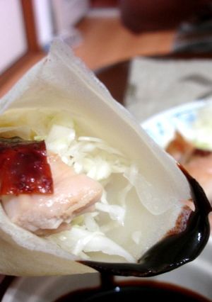 鶏肉の北京ダック風クレープ包み-レシピのメイン写真