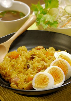 アメ色☆玉ねぎカレーピラフ-レシピのメイン写真