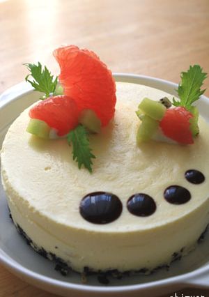 ☆バナナin☆カスタードレアチーズケーキ-レシピのメイン写真