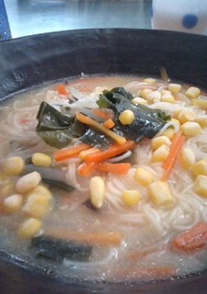 鍋一つで☆あったか味噌にゅうめん-レシピのメイン写真