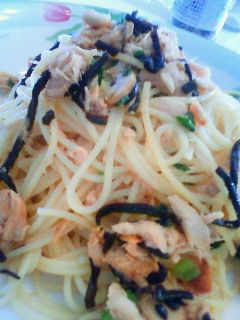 ツナと塩昆布の和風パスタ-レシピのメイン写真