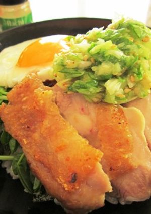 100円カフェ丼　"塩ねぎ丼"-レシピのメイン写真